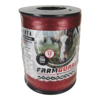 Лента для электропастуха FarmGuard красная 12 мм / 200 м