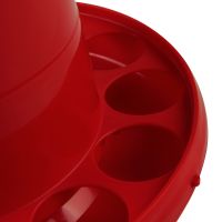 Кормушка бункерная 2 кг пластик с решеткой с круглыми отверстиями на ножках