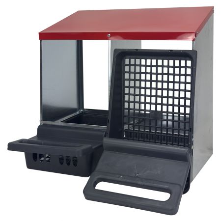 Гнездо для кур несушек 2 секция с яйцесборником