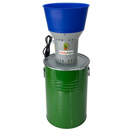 Зернодробилка HobbyFarm EM-60 для измельчения зерна электрическая с функцией мельницы / в комплекте 4 сита