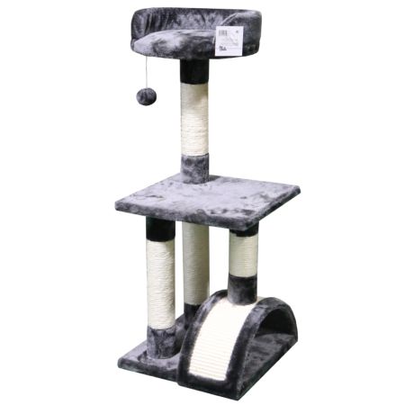 Когтеточка-комплекс 36х36х88 см, темно-серый