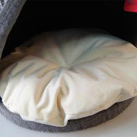 Когтеточка-домик 40х40х45 см, серый