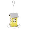 Кормушка-домик для синиц, воробьев и мелких птиц, металл
