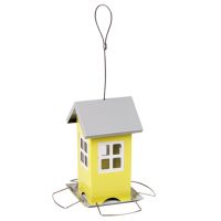 Кормушка-домик для синиц, воробьев и мелких птиц, металл