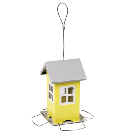 Кормушка-домик для синиц, воробьев и мелких птиц, металл