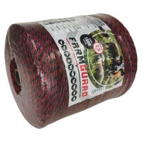 Провод для электропастуха FarmGuard красный с черным 2,5 мм / 1000 м / 3х0,16 мм