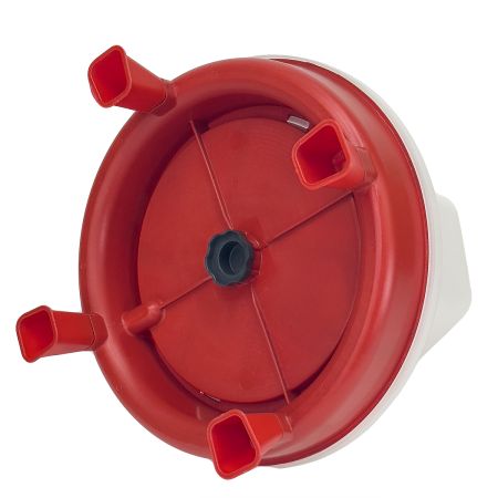 Поилка вакуумная 5 л с винтовой пробкой и ручкой на ножках для кур, домашней птицы