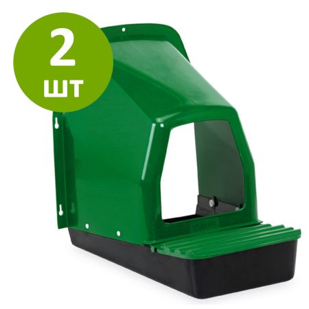 Гнездо для кур несушек пластик с яйцесборником, 2 шт.