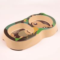 Миска двойная, 26x14.5x3.5 см, 200+250 мл, мартышка Миска двойная, 26x14.5x3.5 см, 200+250 мл, мартышка
