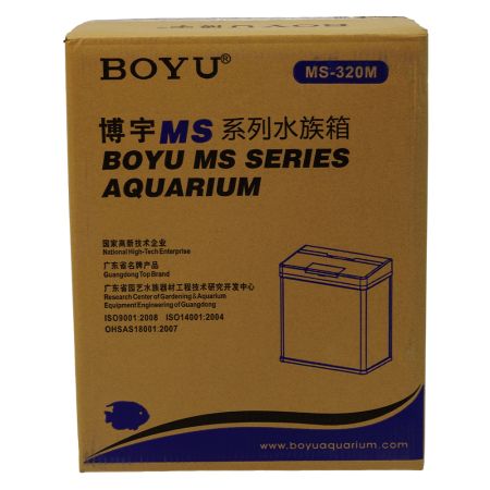 Аквариум Boyu MS-320M 20 л с сенсорным LED светильником и фильтром, черный