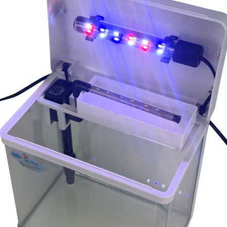 Аквариум Boyu MS-220 7,5 л с LED светильником и фильтром, белый