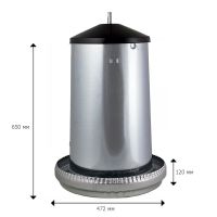 Кормушка бункерная 40 кг оцинкованная сталь