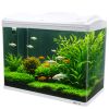 Аквариум Boyu EC-600 панорамный, 66 л, с фильтром и LED-лампой, белый