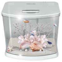 Аквариум Pawgether WF-3 панорамный 3,8 л, настольный с фильтром и светильником