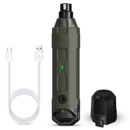 Гриндер для кошек и собак Petwant N60 USB, подсветка, LED индикатор, 6 скоростей, зеленый