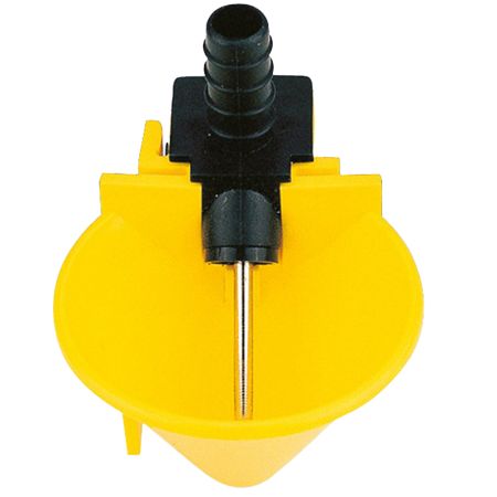 Поилка чашечная Ø52 мм, пластик с креплением на сетку