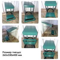 Гнездо для кур несушек HobbyFarm 1 секция с яйцесборником