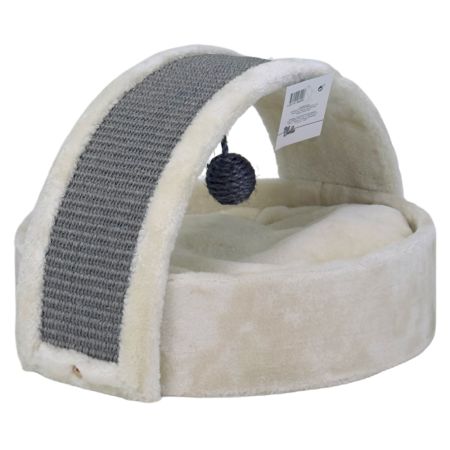 Когтеточка-лежак 40х42х30 см, кремовый