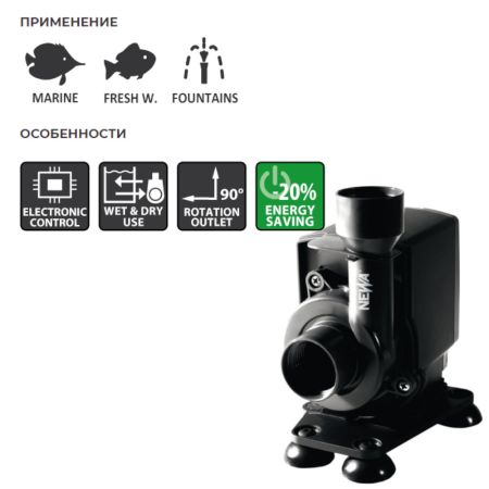 Помпа погружная для аквариума Newa Jet NJ8000 многофункциональная 8000 л/час