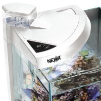 Аквариум с тумбой Newa More reef NMO 30RW Daylight LED, 28 л, с фильтром, скиммером, нагревателем и освещением рассвет-закат, белый NEW VERSION