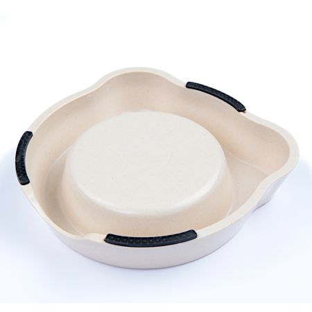 Миска для собак и кошек, 14.5x14.5x3.5 см, 260 мл, оранжевый