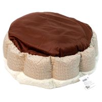 Лежак Pet Choice для собак и кошек, круглый с бортом 60х60х17 см, меховой, белый Лежак Pet Choice для собак и кошек, круглый с бортом 60х60х17 см, меховой, белый