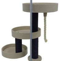 Когтеточка-комплекс с канатом 60х30х60 см, кремовый
