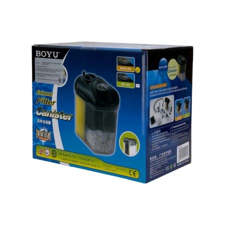 Фильтр внешний Boyu EFU-05 с УФ стерилизацией для аквариума до 100 л 150 л/ч