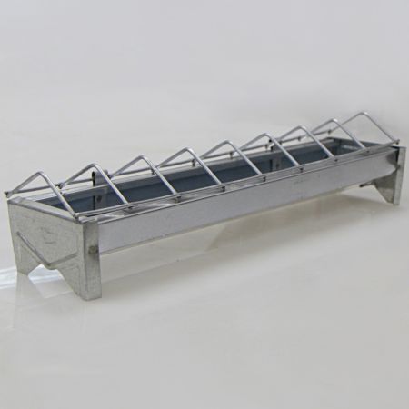 Кормушка лотковая 30 см оцинкованная cталь для цыплят