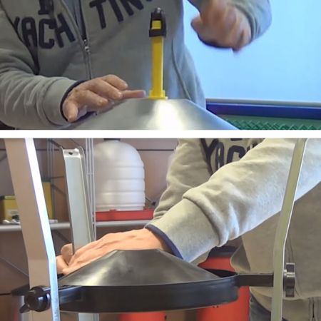 Поилка сифонная 22 л оцинкованная сталь