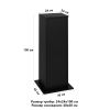 Тумба под аквариумы Newa NMO 20, NMO 30, NMO 30R, EGO 20/30, 24х24х100 см, черный