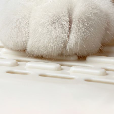 Туалет-домик для кошек Catidea 52х38х42 см с совком, кремовый