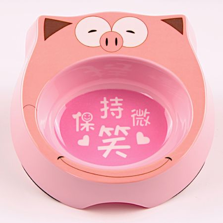 Миска для собак и кошек, 18x17.5x5 см, 270 мл, розовый