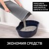 Двухслойный коврик под лоток 55х75 см для кошачьего туалета, серый 