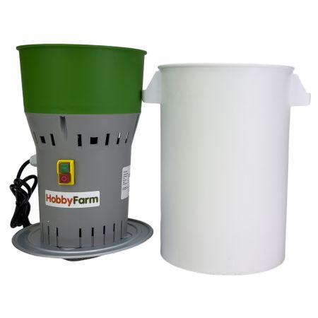 Зернодробилка HobbyFarm EM-25P для измельчения зерна электрическая с функцией мельницы / в комплекте 4 сита