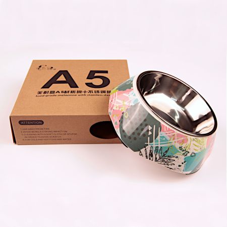 Миска, 14x19x5.5 см, 420 мл, абстракция