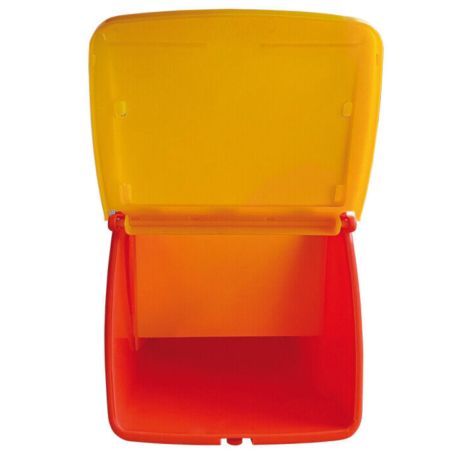 Кормушка бункерная для кроликов 1 секция пластик с пластиковой крышкой