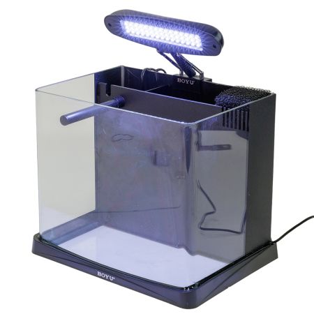 Аквариум Boyu Joyful Home ME-300 16 л, с покрывным стеклом, фильтром и LED-лампой