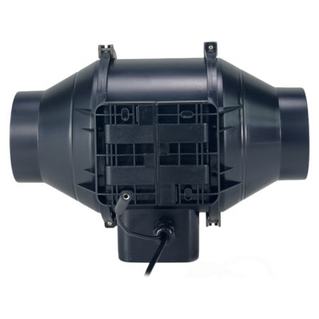 Вентилятор для гроубокса HobbyFarm канальный встроенный с регулятором, бесшумный, 4", пластик