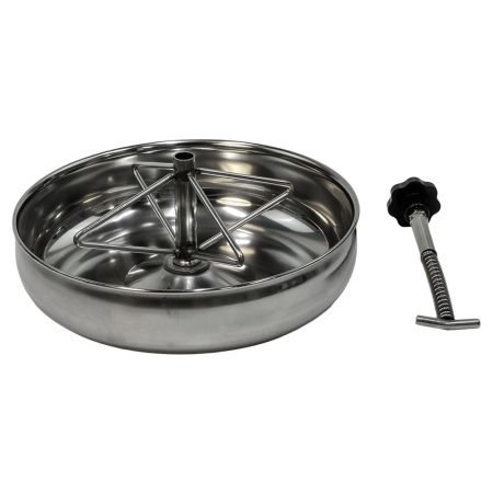 Кормушка-поилка нержавеющая сталь для поросят 25 см