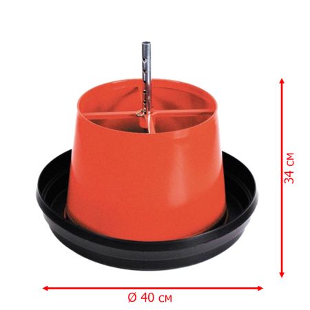 Кормушка бункерная 10 кг пластик без крышки