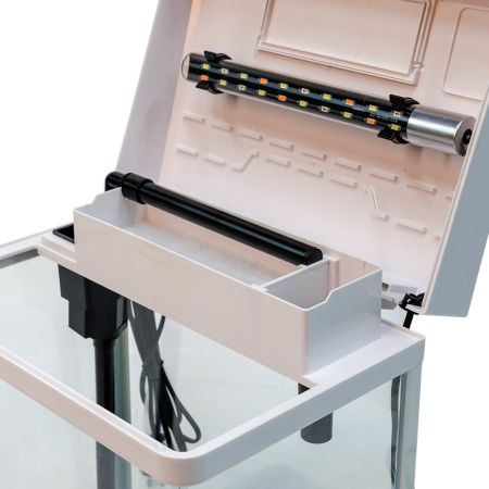 Аквариум Boyu MS-320 20 л с LED светильником и фильтром, белый