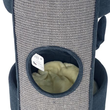 Когтеточка-комплекс 40х40х60 см с гамаком, графит