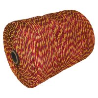 Провод для электропастуха FarmGuard красный с желтым 3 мм / 1000 м / 3x0,2 мм