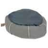 Лежак подушка Pet Choice для собак и кошек, круглый 56х56х15 см, меховой, серый
