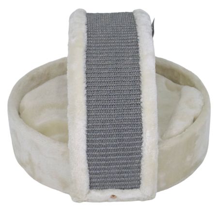 Когтеточка-лежак 40х42х30 см, кремовый