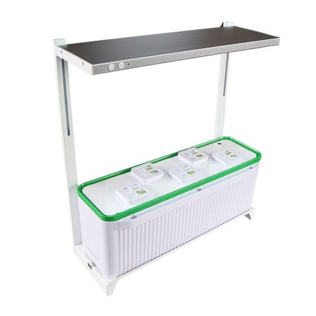 Гидропонная установка HobbyFarm DQ62005, домашний умный смарт сад, 5 ячеек с фитолампой