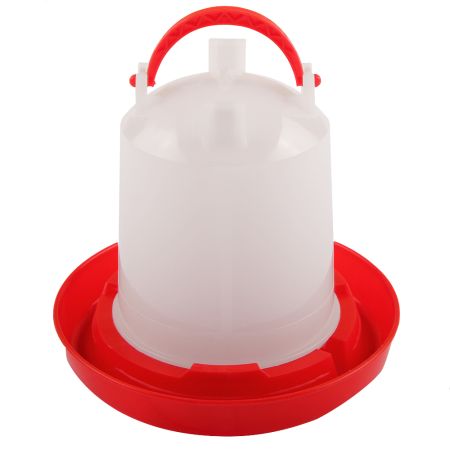 Поилка вакуумная 1 л с ручкой для цыплят, перепелов и мелкой птицы