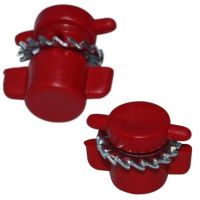 Зажим пластиковый со стальной зубчатой шайбой