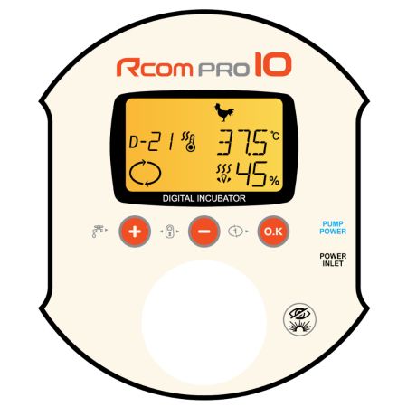Инкубатор Rcom 10 PRO Plus с овоскопом и помпой, автоматический для яиц